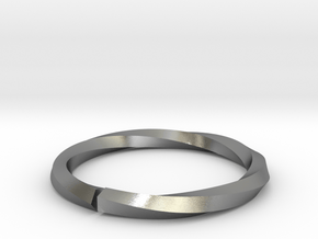 Nurbs Wedding Ring-Size 4.5 in Natural Silver