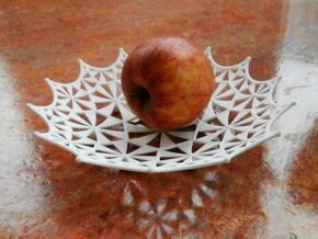 Klein Quartic Fruit Bowl in White Natural Versatile Plastic