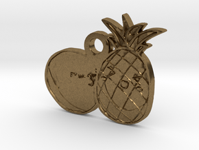 Fruits Love Pedant in Natural Bronze