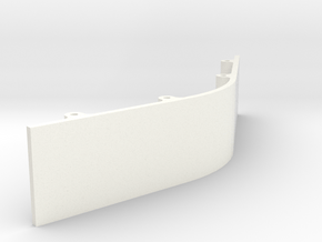 Paddle Assembly - Center Plate Half Spacer in White Processed Versatile Plastic