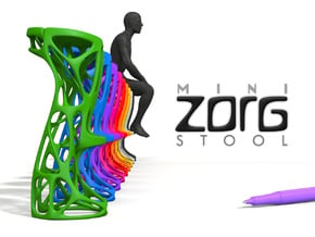 Mini ZORG Stool in Green Processed Versatile Plastic