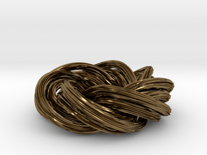 Baby You And Me, We've Got A Groovy Kind Of Knot in Polished Bronze