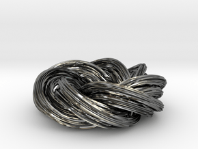 Baby You And Me, We've Got A Groovy Kind Of Knot in Fine Detail Polished Silver