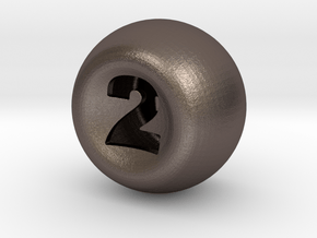 D2 in Polished Bronzed Silver Steel