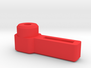 Thumb Lever for 3mm Cap Screw  in Red Processed Versatile Plastic