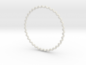 KnobbyKnot Bangle Bracelet SMALL in White Natural Versatile Plastic