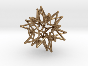 Tessa Star Core - Open Bottom - 5cm in Natural Brass