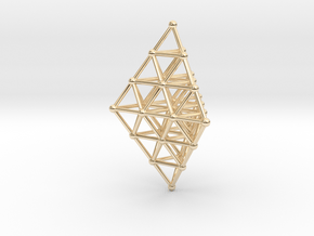 Pyramid Pendant in 14K Yellow Gold