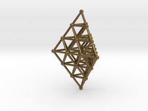 Pyramid Pendant in Natural Bronze