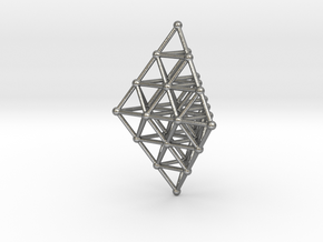 Pyramid Pendant in Natural Silver
