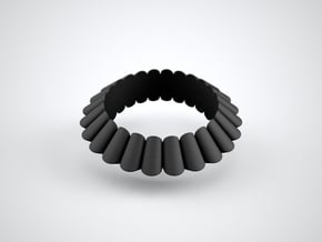 Chantilly-circle in Black Natural Versatile Plastic