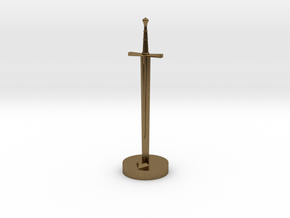 Role Playing Counter: Longsword in Natural Bronze