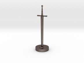 Role Playing Counter: Longsword in Polished Bronzed Silver Steel
