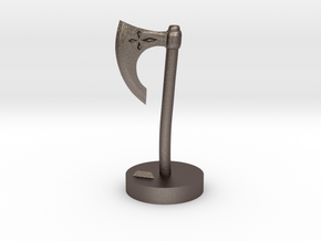 Role Playing Counter: Axe in Polished Bronzed Silver Steel