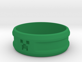 Creeper Band (Size 7 1/2 | 17.7 mm) in Green Processed Versatile Plastic