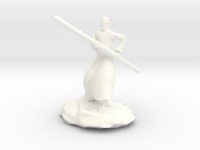 D&D Githzerai or Githyanki Monk Mini in White Processed Versatile Plastic