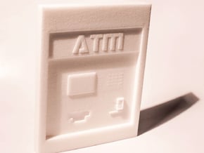 Contemporary ATM for 7" Figures in White Natural Versatile Plastic