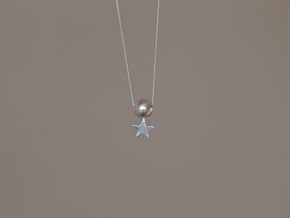 MoonStar Pendant in Natural Silver