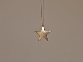 TwinStar Pendant  in Natural Bronze