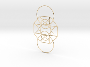 Twin Sons Pendant in 14K Yellow Gold