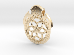 Seed Of Life Pendant in 14K Yellow Gold