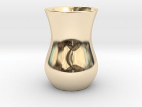 Tea Glass - Anatolian Style in 14K Yellow Gold