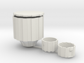 Watertoren Schaal 220 Definitief in White Natural Versatile Plastic