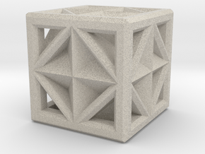 Cube in Natural Sandstone