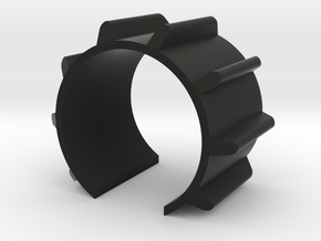 Emitter Fins component 32mm long - MHS Compatible in Black Natural Versatile Plastic
