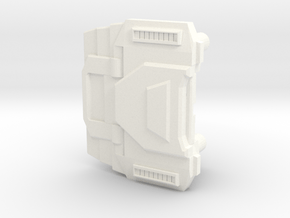 Extremely Noisy Robot Chest in White Processed Versatile Plastic
