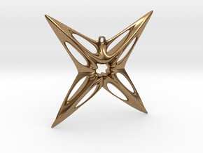 Star Pendant in Natural Brass