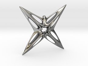 Star Pendant in Polished Silver