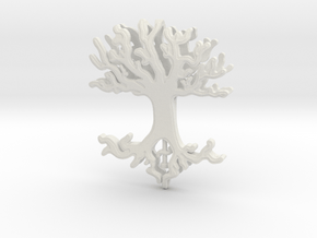 Tree Lingalad Pendant in White Natural Versatile Plastic