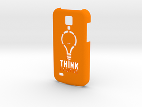 Samsung S4 Mini - Think Positive in Orange Processed Versatile Plastic