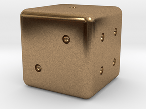 Normal Dice in Natural Brass