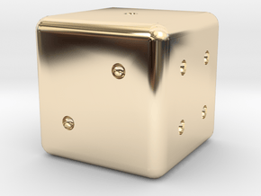 Normal Dice in 14K Yellow Gold