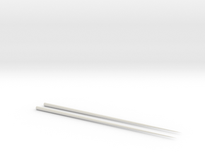 Chopsticks in White Natural Versatile Plastic