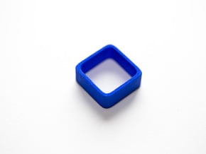 Poly4 Ring in Blue Processed Versatile Plastic: 6 / 51.5