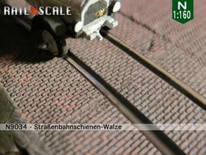 Straßenbahnschienen-Walze (Läuferverband - N 1:160 in Smooth Fine Detail Plastic