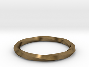 Nurbs Wedding Ring-Size 5.5 in Natural Bronze