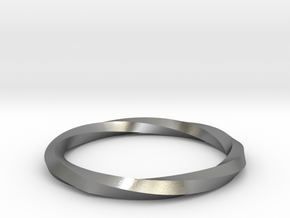 Nurbs Wedding Ring-Size 5.5 in Natural Silver