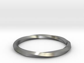 Nurbs Wedding Ring--Size 7.75 in Natural Silver