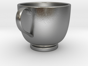Turkish Coffee Cup in Natural Silver