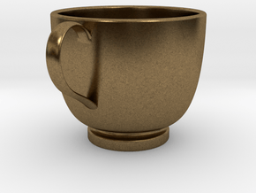 Turkish Coffee Cup in Natural Bronze