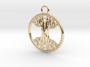 Tree Of Life Pendant in 14K Yellow Gold