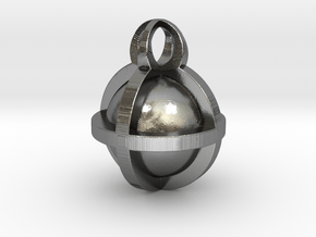 Pendant Sphere 30mm in Polished Silver