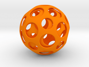 Double Dome in Orange Processed Versatile Plastic