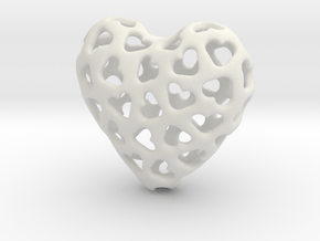 Small hearts, Big love (from $15) in White Natural Versatile Plastic: Small