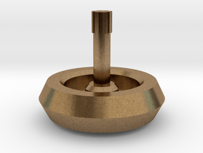 Spinning Top in Natural Brass