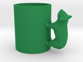 Koala Cup-porcelain Shapeways Test in Green Processed Versatile Plastic